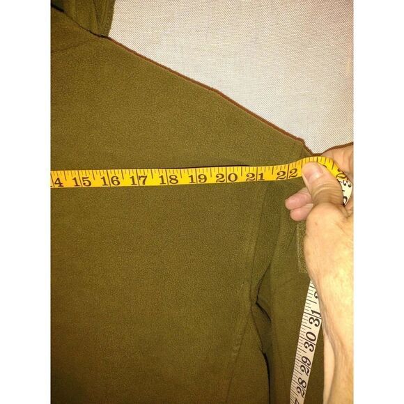 Unbranded Hooded Fleece Jacket Men's Size Extra Large Medium Weight Many Pockets - Picture 6 of 10